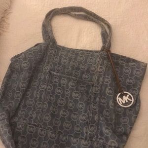 Michael Kors denim tote
